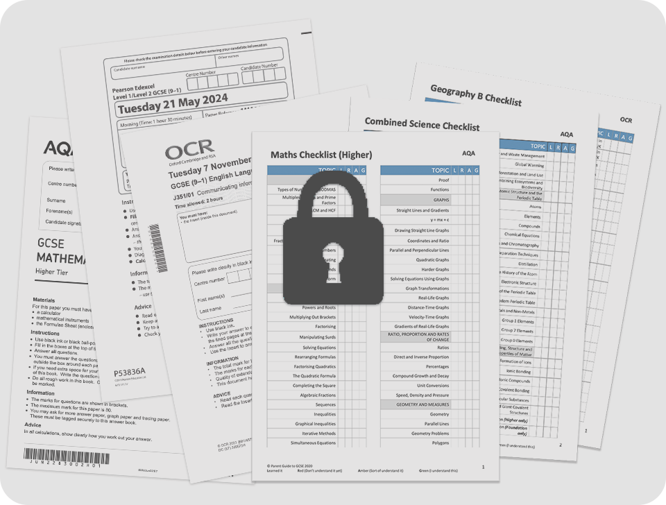 Unlock Checklists and Past Papers